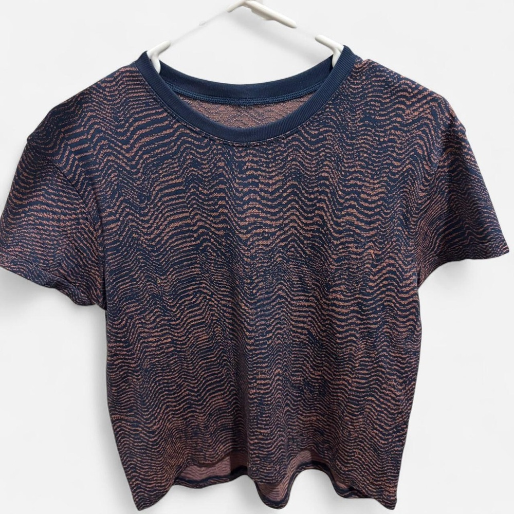 Navy and Pink Lululemon ‘Train-To-Be’ Women's Tee
